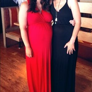 Maternity maxi dress
